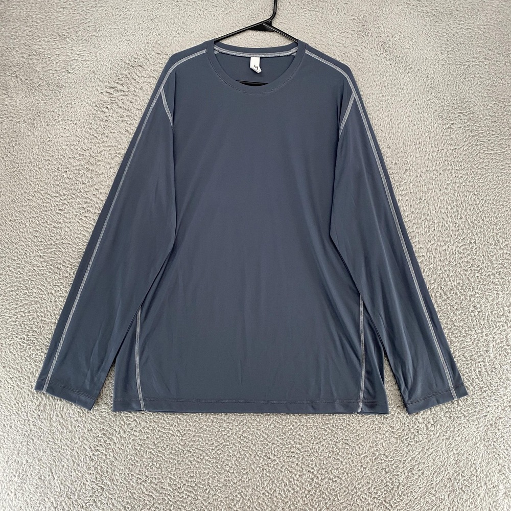 Alo Shirt Mens 2XL‎ Gray Rash Guard Athletic Workout Running Performance